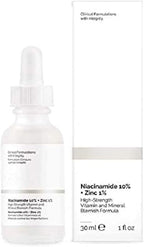 The Ordinary Niacinamide 10% + Zinc 1%, Brightening & Smoothing Serum for Blemish-Prone Skin