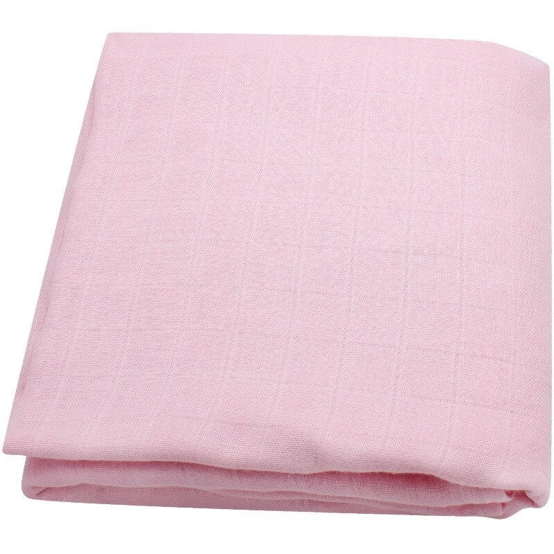 Bamboo Cotton wrap solid color baby swaddle blanket wrap (106x126 cm)
