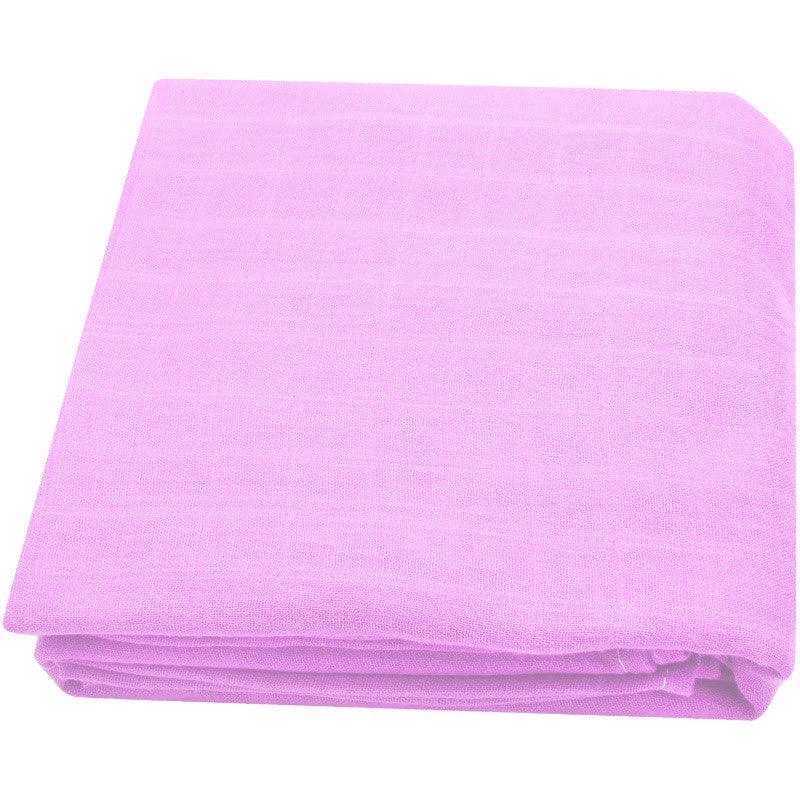 Bamboo Cotton wrap solid color baby swaddle blanket wrap (106x126 cm)