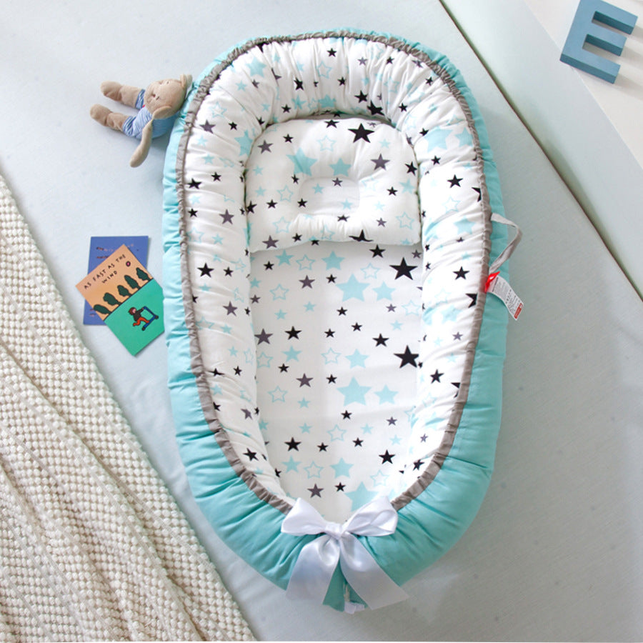 Baby Nest 100% Organic Breathable Portable Crib Bed Cot, sleeping pod