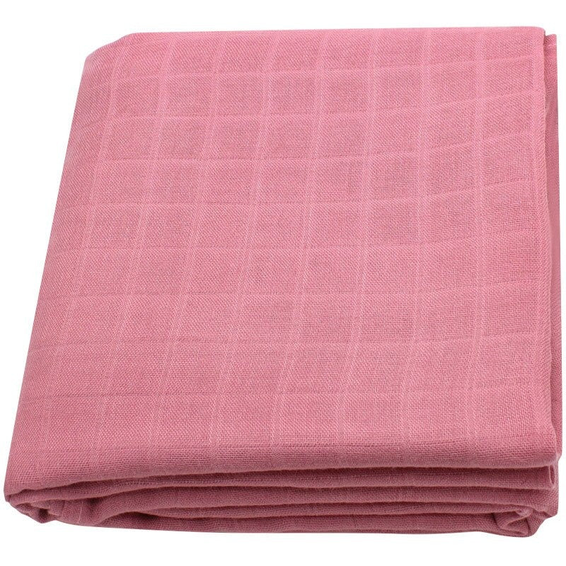 Bamboo Cotton wrap solid color baby swaddle blanket wrap (106x126 cm)