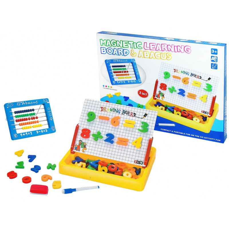 Magnetic Learning Board & Abacus (BLUE)