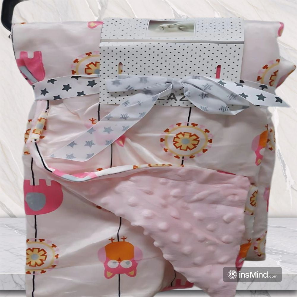 Cute Plush Multi-Colors Baby Blanket Swaddle (75x120 cm)