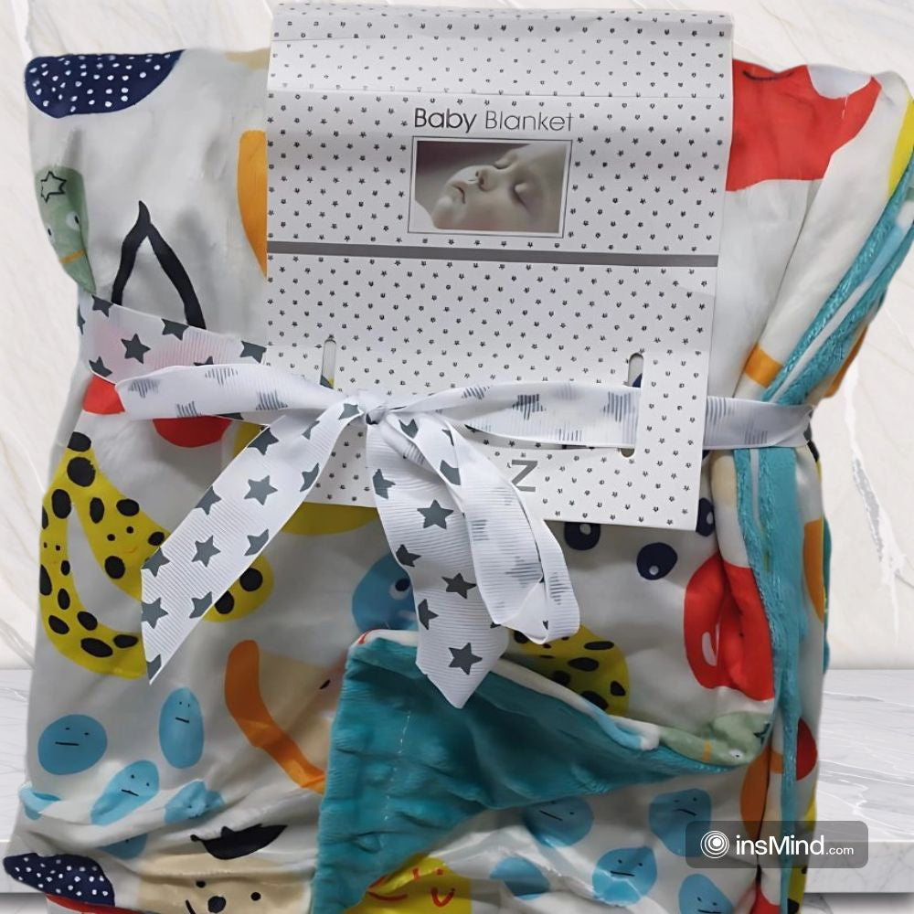Cute Plush Multi-Colors Baby Blanket Swaddle (75x120 cm)