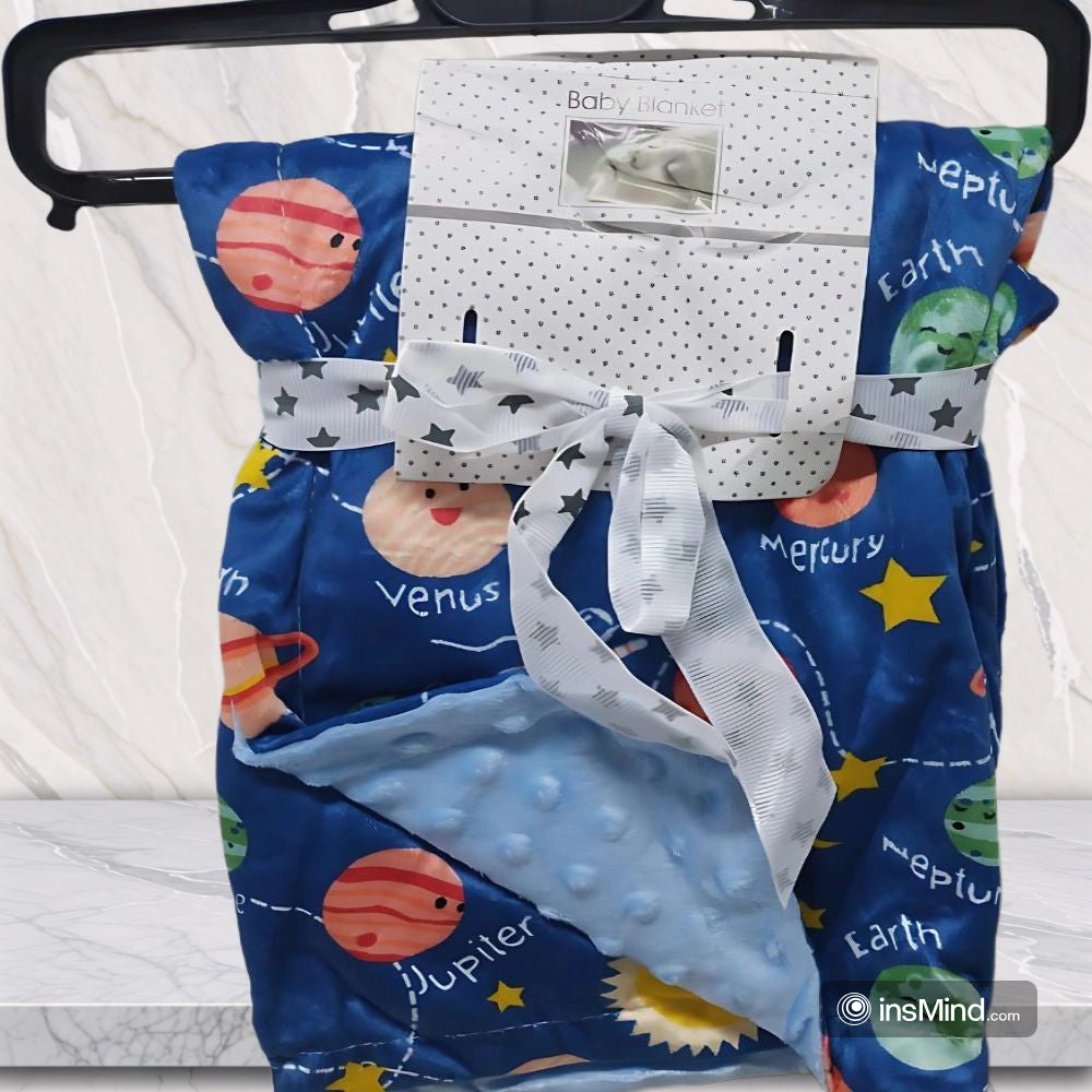 Cute Plush Multi-Colors Baby Blanket Swaddle (75x120 cm)