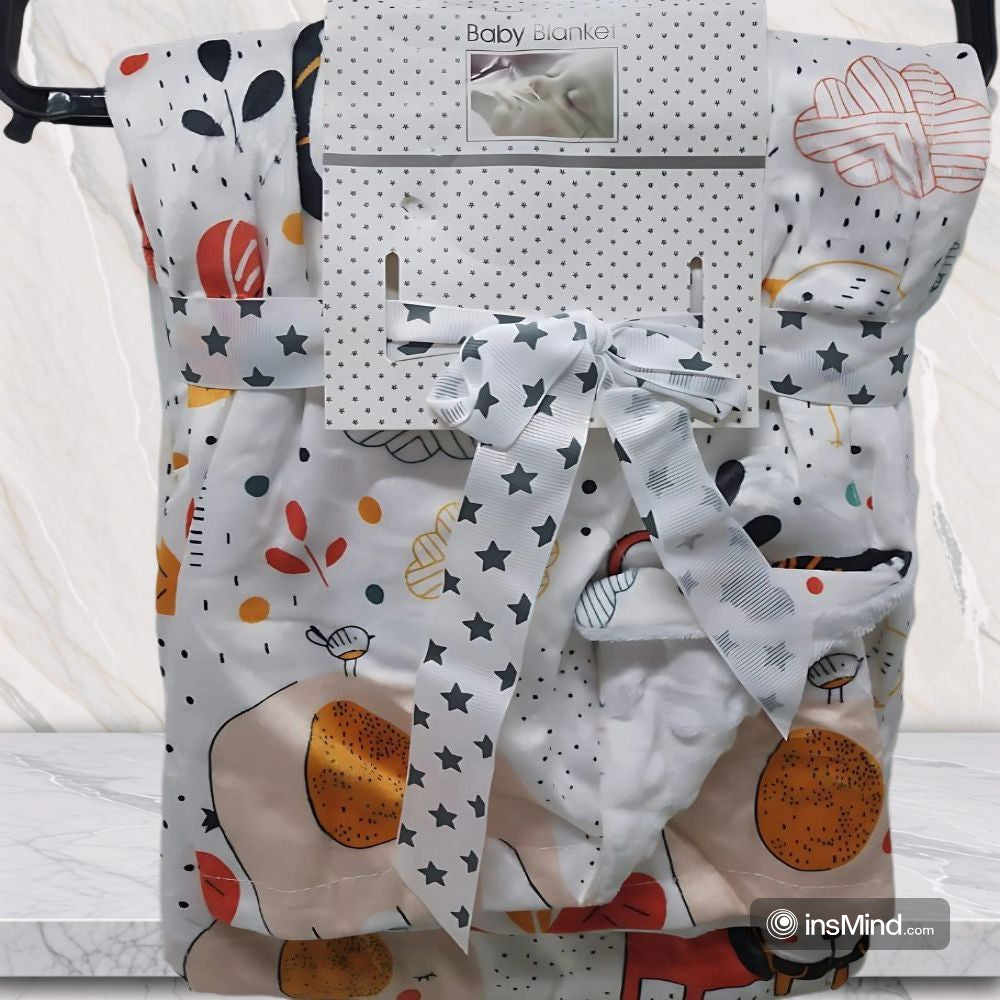 Cute Plush Multi-Colors Baby Blanket Swaddle (75x120 cm)