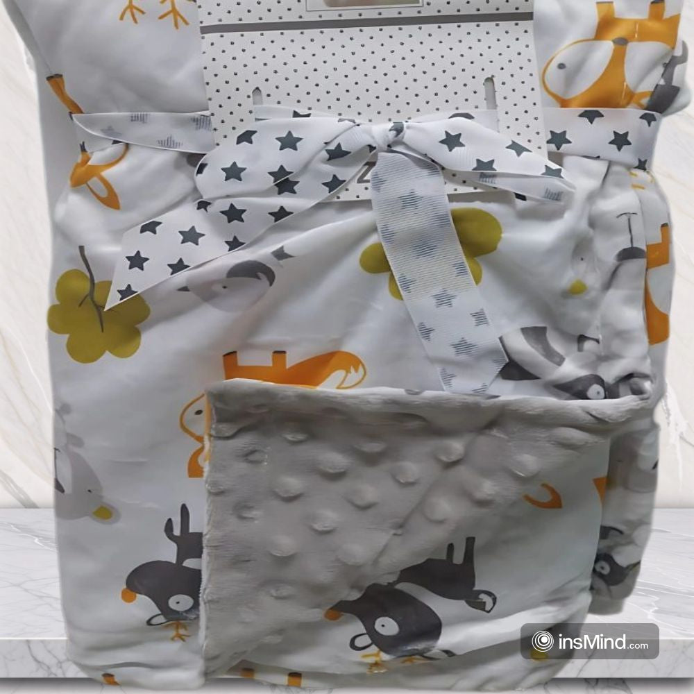 Cute Plush Multi-Colors Baby Blanket Swaddle (75x120 cm)