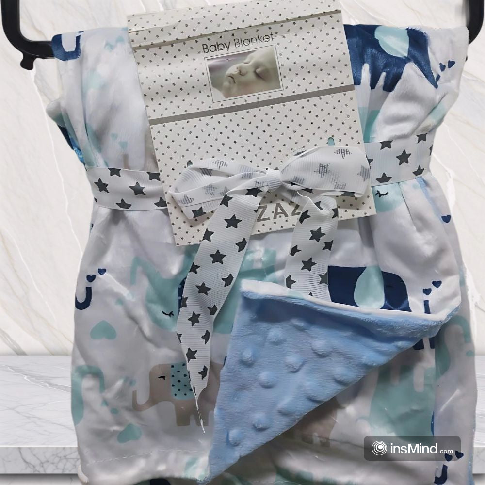 Cute Plush Multi-Colors Baby Blanket Swaddle (75x120 cm)