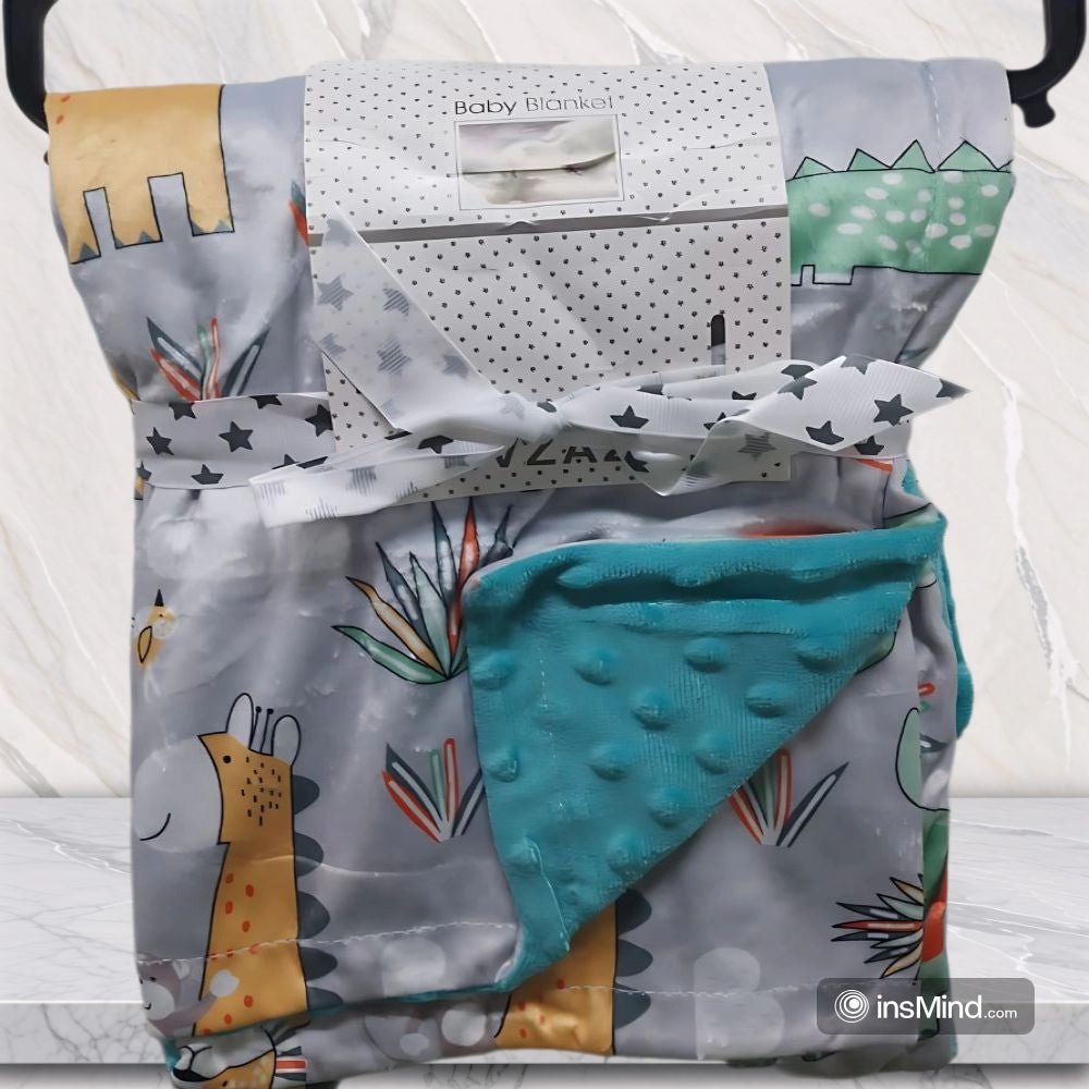 Cute Plush Multi-Colors Baby Blanket Swaddle (75x120 cm)