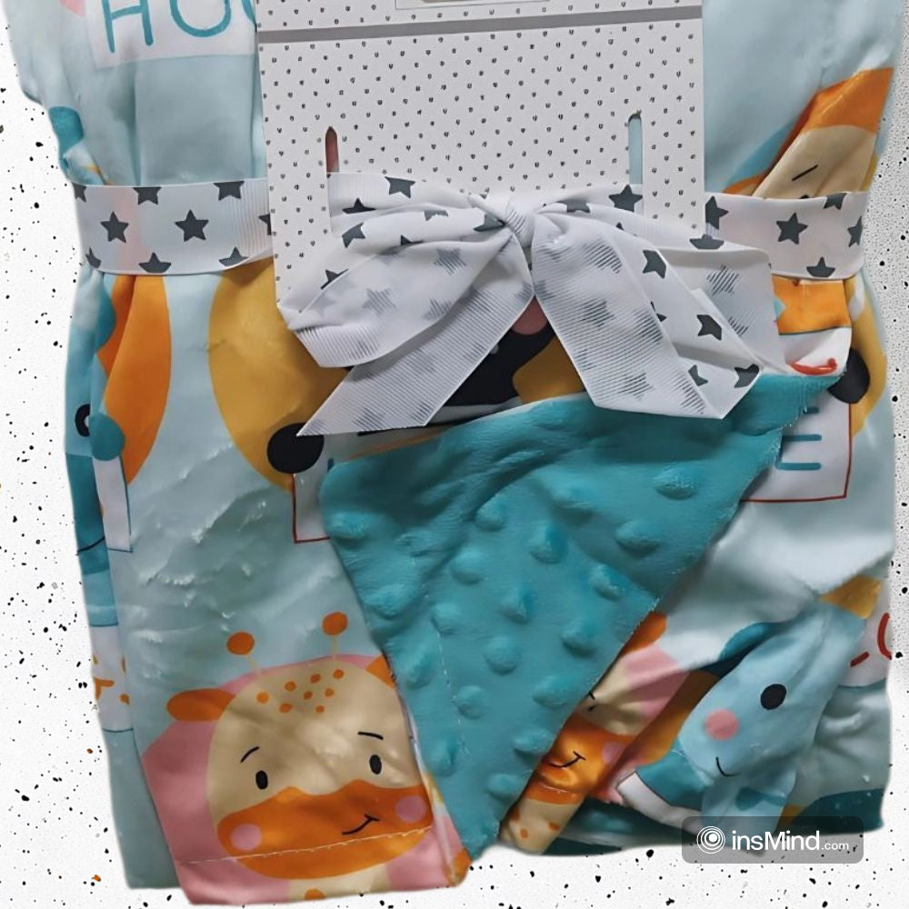 Cute Plush Multi-Colors Baby Blanket Swaddle (75x120 cm)