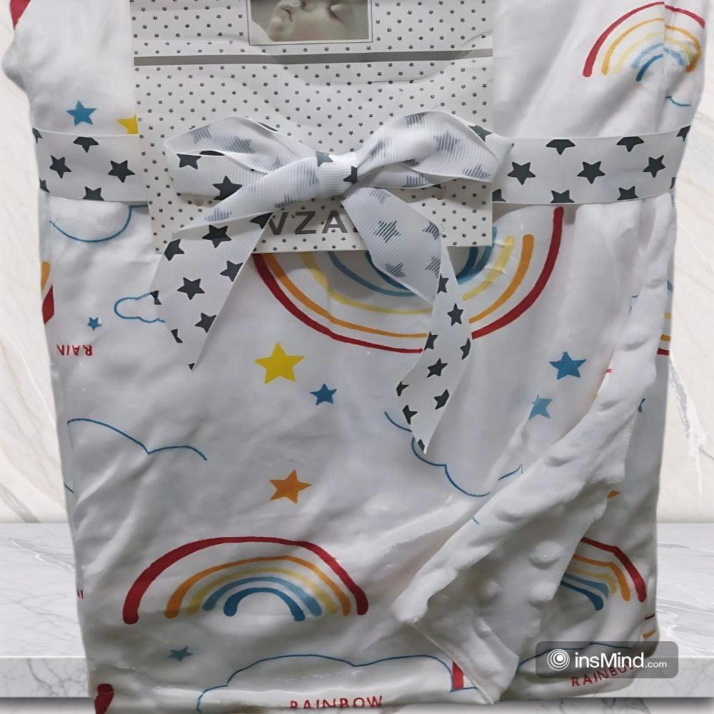 Cute Plush Multi-Colors Baby Blanket Swaddle (75x120 cm)
