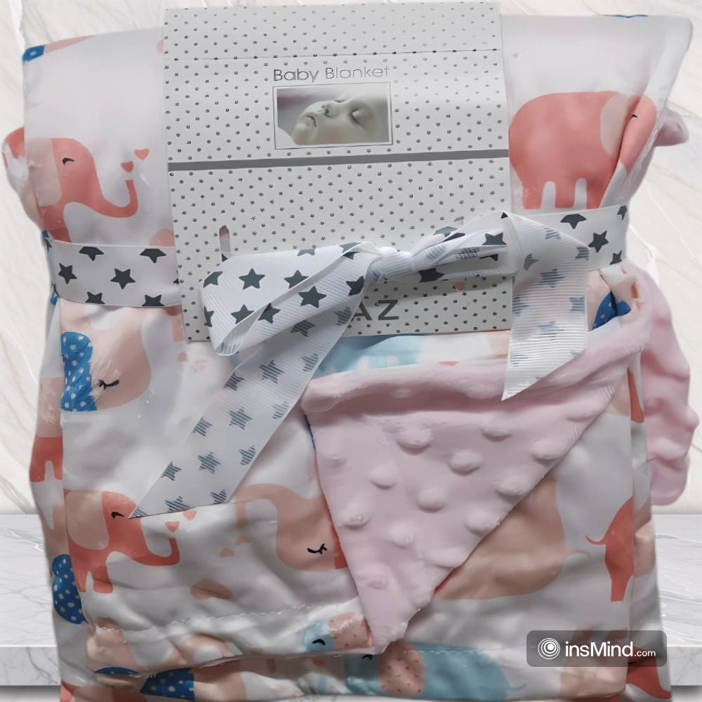 Cute Plush Multi-Colors Baby Blanket Swaddle (75x120 cm)