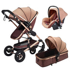 Belecoo 3 In1 Baby Stroller High Landscape With Car Seat Folding For 0-3 Years
