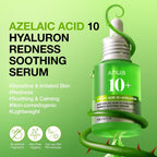 Anua Azelaic Acid 10 Hyaluro Redness Soothing Serum, Facial Serum for Sensitive skin, Hyaluronic Acid, Niacinamide, Spot Care, Natural Color, Vegan, Korean Skincare (30ml/ 1.01 fl oz.)