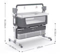 Automatic Swing Cot & Bedside Crib bed with Bluetooth!