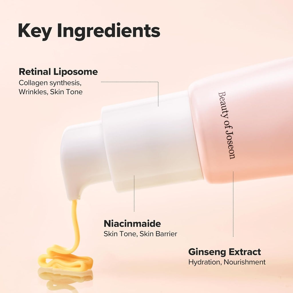 Beauty of Joseon Revive Eye Serum with Ginseng Retinal Niacinamide Korean Eye Cream for Fine Lines, Dark Spots Correcting Puffy Eyes for Face Korean Skincare For Men and Women 30ml