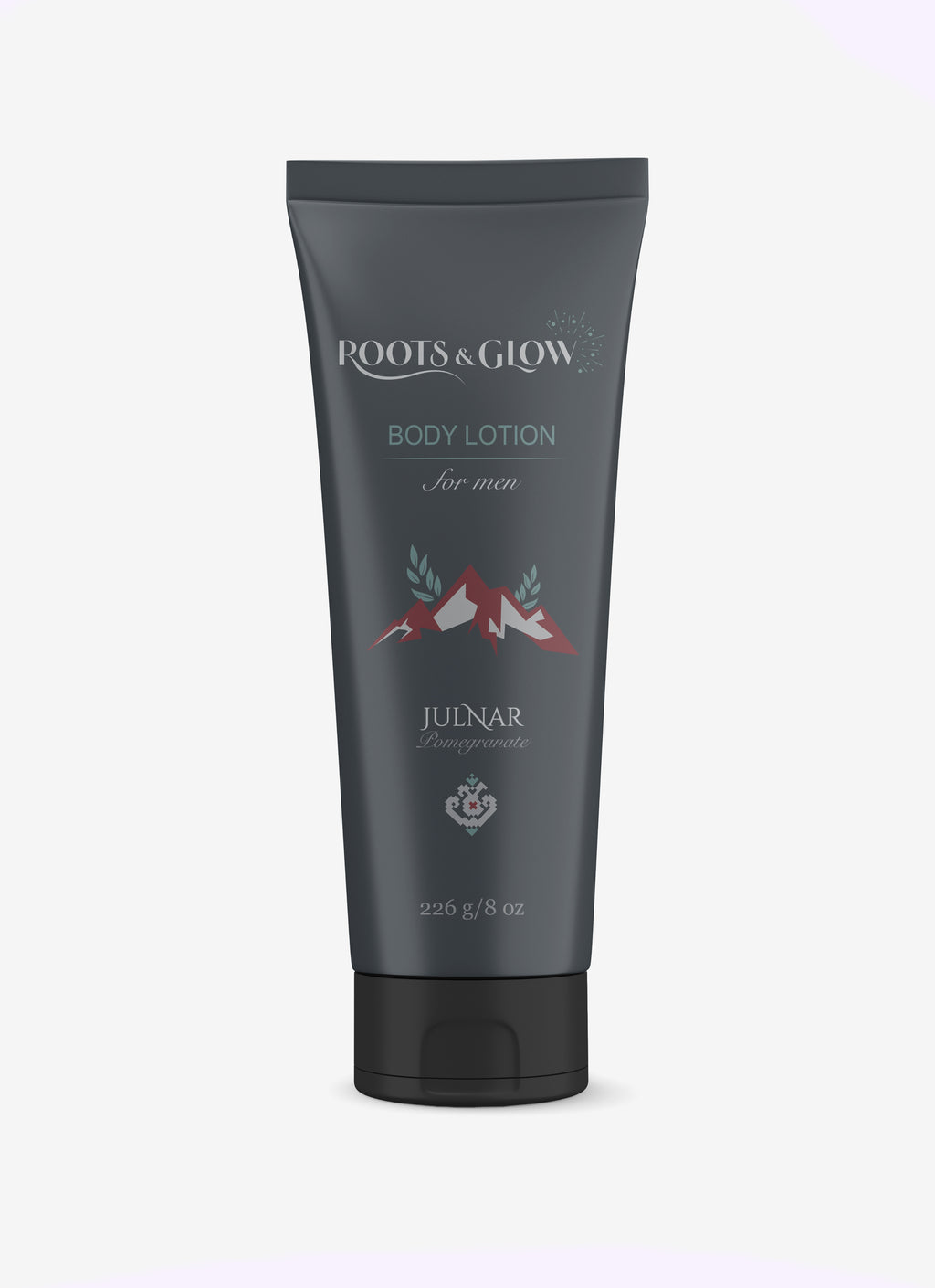 لوشن الجسم للرجال من Roots & Glow، 226 جرام. ترطيب عميق وامتصاص سريع. لوشن منعش للجسم للرجال، غني بالجلسرين وفيتامين هـ.