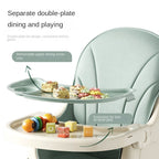 Booster Seats Baby High Foldable Feeding Chair With Tray and Wheels