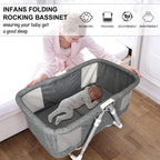 Babylife 2-in-1 Portable Baby Cot and Foldable Bassinet