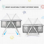 Babylife 2-in-1 Portable Baby Cot and Foldable Bassinet