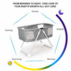Babylife 2-in-1 Portable Baby Cot and Foldable Bassinet