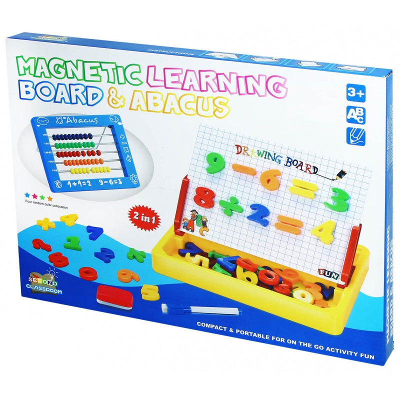 Magnetic Learning Board & Abacus (BLUE)