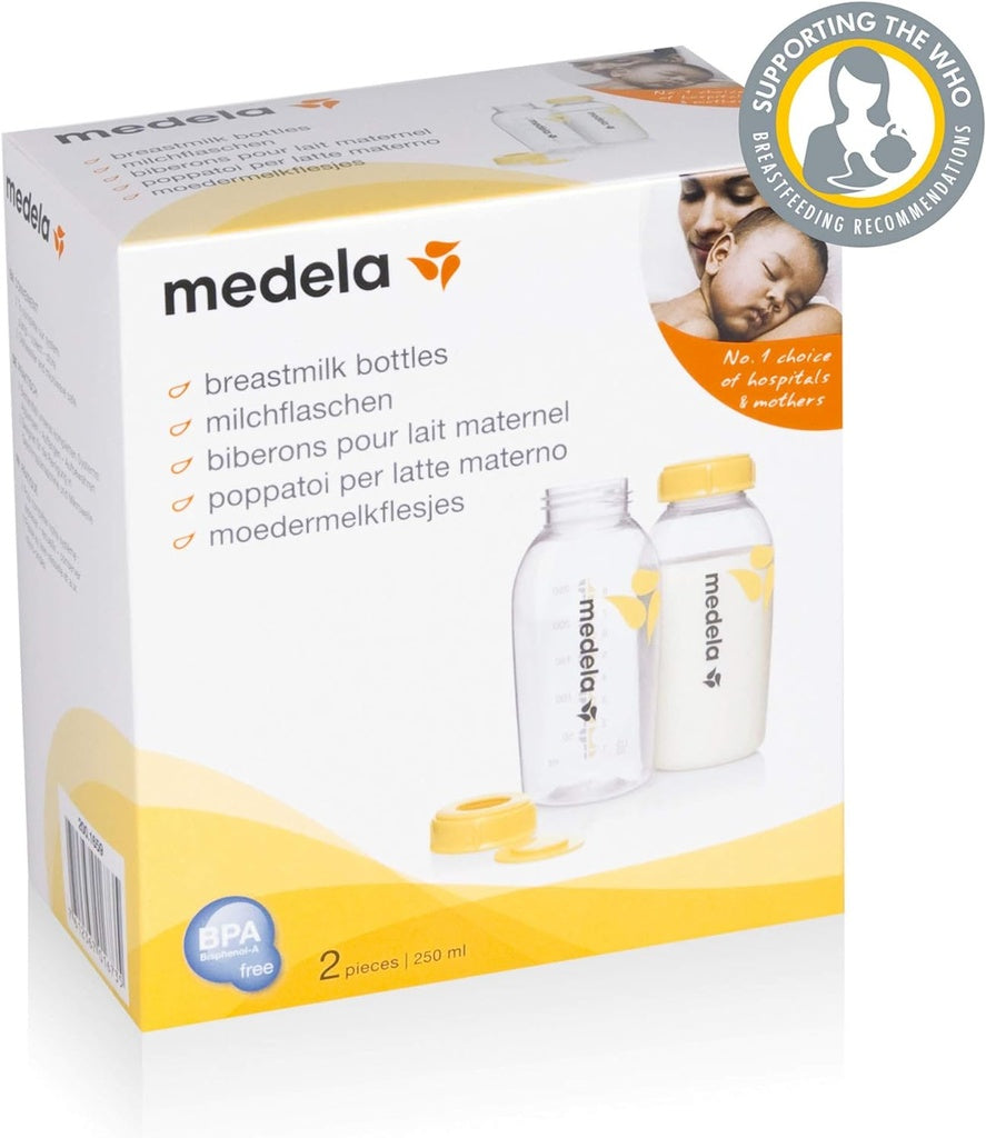 Medela 250ml Breastmilk New born Baby Feeding Bottle Pack of 2