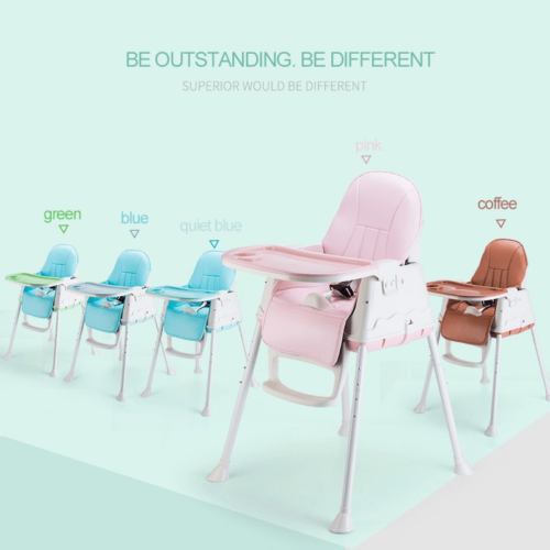 Portable Plastic Dining Baby Feeding High Chair