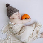 Soft Muslin Swaddle Blankets Pom Pom