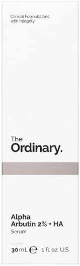 The Ordinary Original Alpha Arbutin al 2% + HA Ácido hialurónico | 30 ml | Brightening Serum for Skin Improves Pigmentation