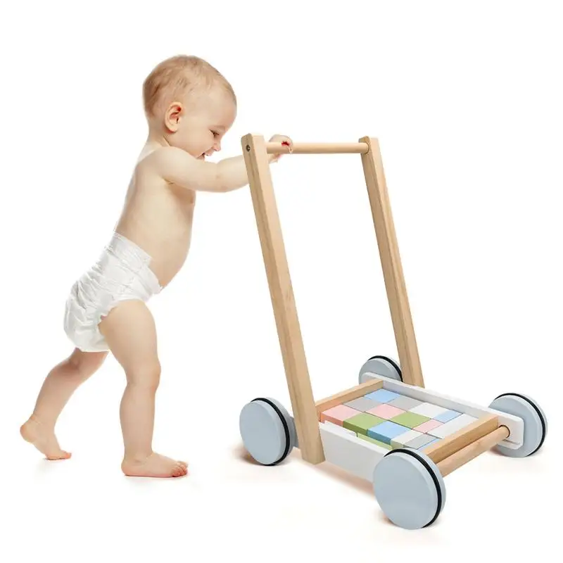 Walkers Building Block Baby Toys Bricks Activity Block Cart Girls Boys Kid