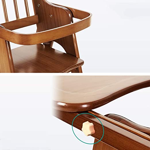 Wooden Dining Chair And Table Portable Folding High Chair With Ladder