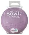 Melii silicone bowl with lid 350 ml purple cat